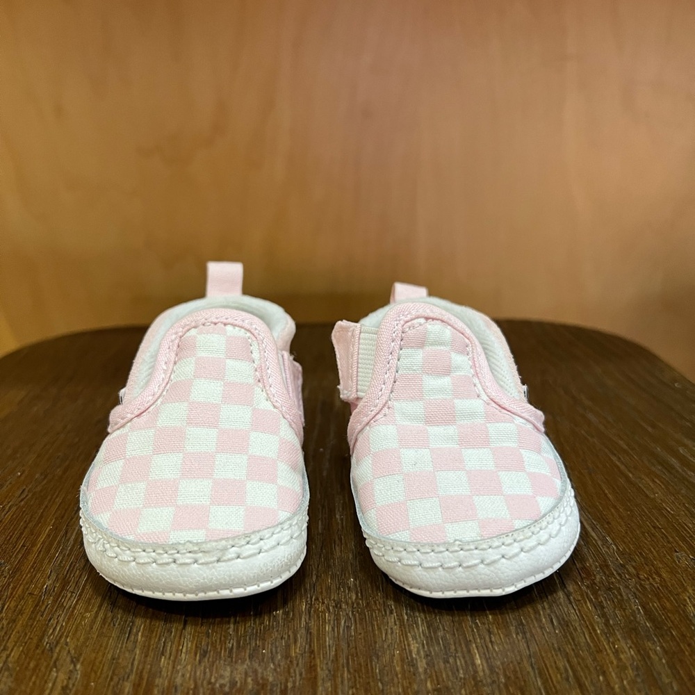 Infant size 2 Vans Pink Checkered Baby Shoes